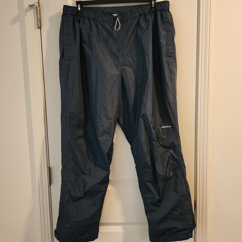 Field & Stream Navy Blue Waterproof Athletic Outdoor Hiking Rain Pants XL